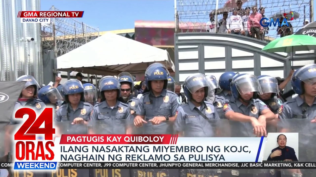 Paghalughog sa KOJC Compound, patuloy; PNP, itinangging gumamit ng tear gas at nagtangkang putulan ng tubig at kuryente ang compound | 24 Oras Weekend