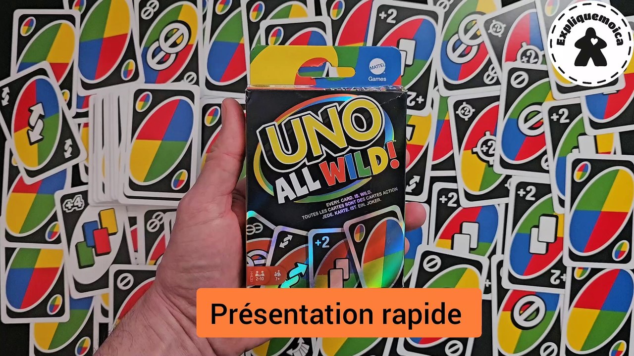 présentation rapide de  UNO ALL WILD  de chez #mattel  par expliquemoica