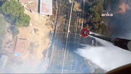 İzmir Bergama’da yangın çıktı