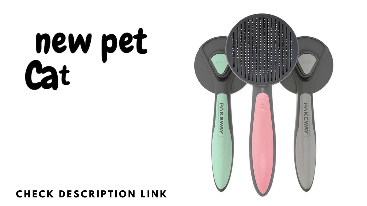 Pet Combs Skin-friendly Cat Brush Cleaning Tools Dog Hair Remover with Handle Durable Home Supplies Non-slip Grooming Products