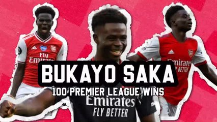 Download Video: Bukayo Saka joins the Premier League's 100 club