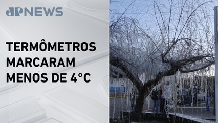 Neve cai em Santa Catarina pela segunda vez em agosto