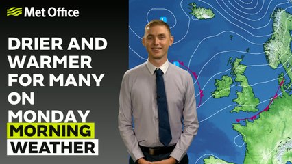 Met Office Morning Weather Forecast 26/08/24 - Drier day for most