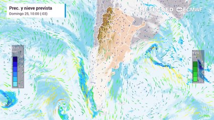 Evolución de las precipitaciones en Argentina