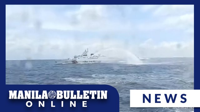 Chinese ships shoot water jets at BFAR vessel near Escoda Shoal