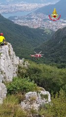 Civate, 60enne bloccato in un canalone a 1.000 metri di altezza: interviene l?elicottero