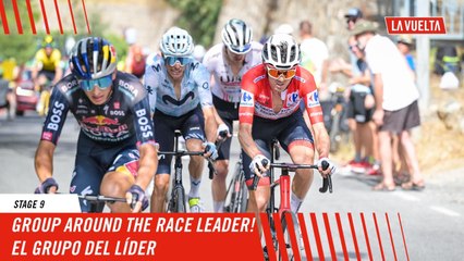 Exciting Breakaway: Race Leader's Group in Stage 9 of La Vuelta 2024 🚴‍♂️