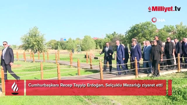 Cumhurbaşkanı Erdoğan, Selçuklu Mezarlığı ziyaret etti