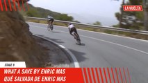 What a save by Enric Mas  - Stage 9 - La Vuelta 2024