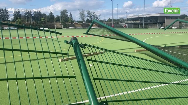 Le vent violent a endommagé les installations du club du chef-lieu