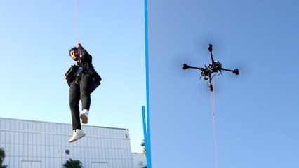 Il teste son drone géant pour transporter hommes et nourriture en cas d’urgence