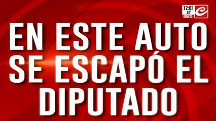 En este auto se escapó el diputado acusado de pedofilia