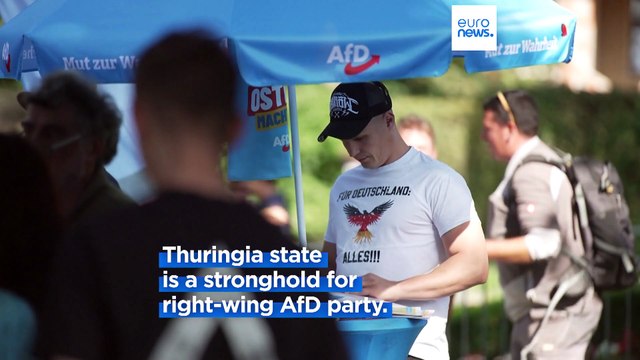 Thousands gather to protest German far right ahead of Thuringia elections