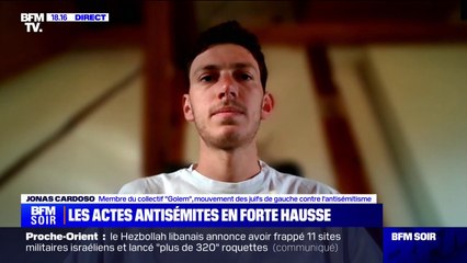Lutte contre l'antisémitisme: Jonas Cardoso (collectif Golem) appelle à mettre en place "des solutions rapides"