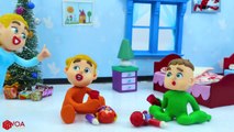 SUPERHERO BABY CHRISTMAS GIFT FROM SANTA  Play Doh Cartoons Stop Motion