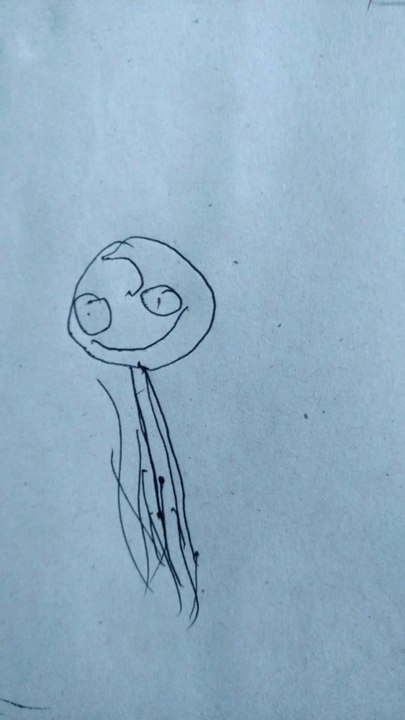 Drawing cartoon baby by baby artist