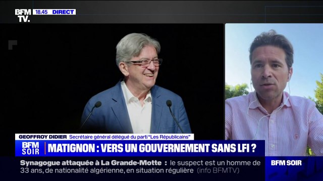C'est une victoire politique pour la droite : Geoffroy Didier salue la décision de Jean-Luc Mélenchon de renoncer à la nomination de ministres LFI