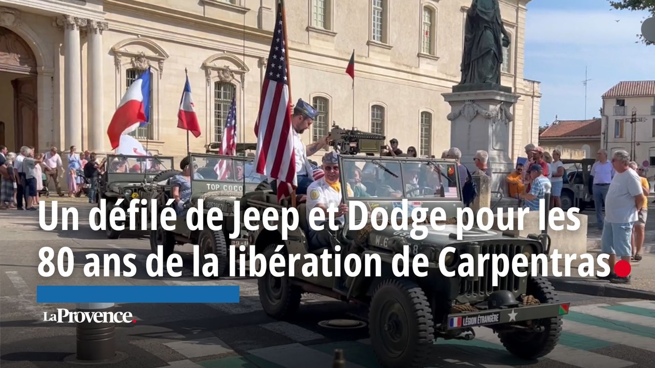 Carpentras : un défilé de Jeep et Dodge pour commémorer les 80 ans de la Libération