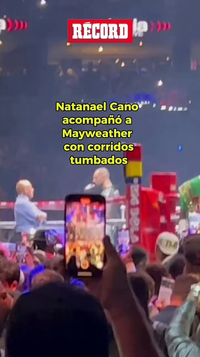 NATANAEL Cano musicalizó la entrada de FLOYD Mayweather al ring en su pelea contra John Gotti III