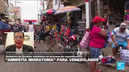 Carlos Estarellas: 'Muchos venezolanos que se regularicen en Ecuador se van a quedar'