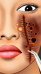 ASMR Treatment of Venomous CentipedeBite Girl Animation-- #shorts #ytshorts