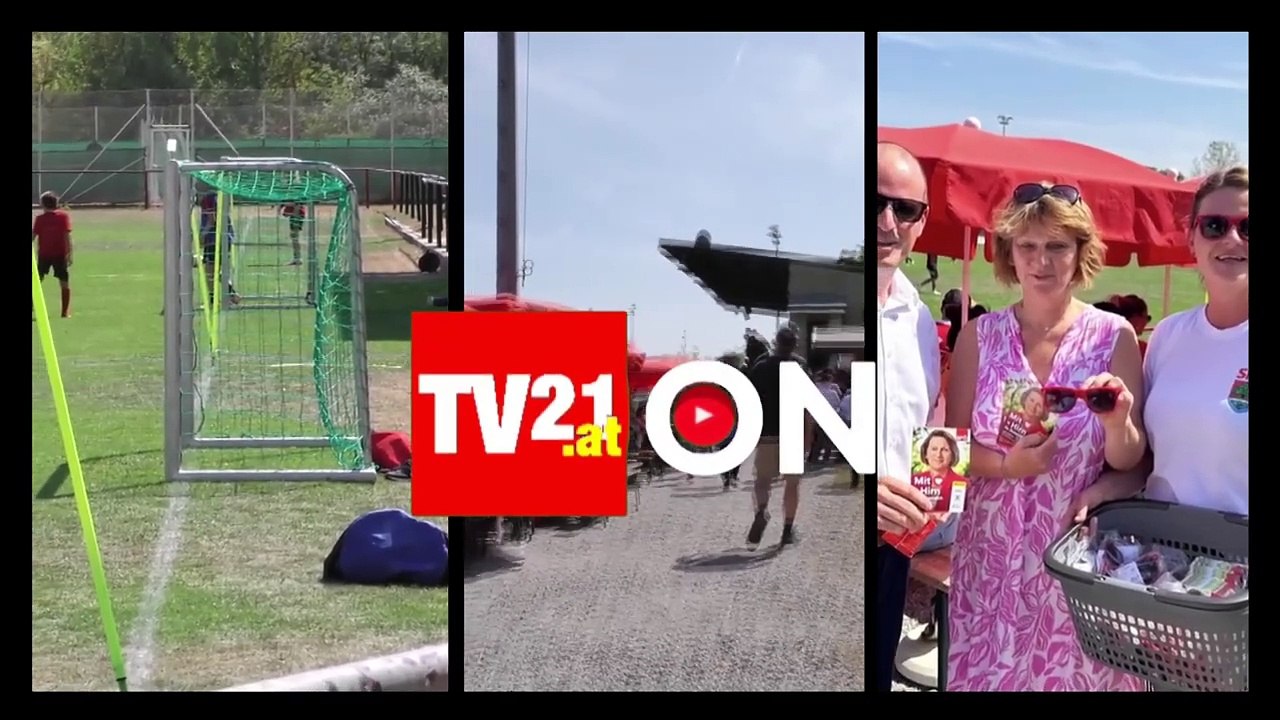 Kick off mim Bürgermeister in Straßhof an der Nordbahn.