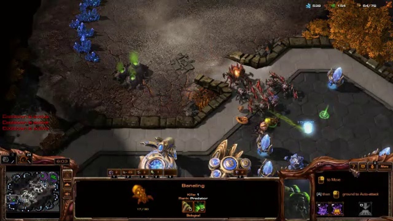 [StarCraft 2] No.0244 -- Normal-Level ZERG player fights A.I., WIN [Baneling Nest Day]