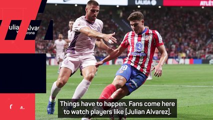 Julian Alvarez will develop 'with time' - Simeone