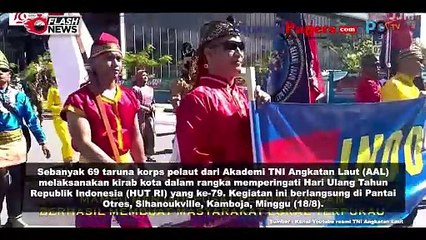 Taruna AAL KJK 2024 Gelar Kirab Kota dui Kamboja