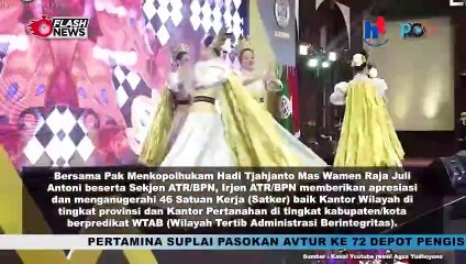 Menteri AHY Berikan Penghargaan Pada 46 Satuan Kerja Berpredikat Wilayah Tertib Administrasi Berintegritas