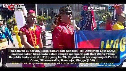 Taruna AAL KJK 2024 Gelar Kirab Kota Di Kamboja