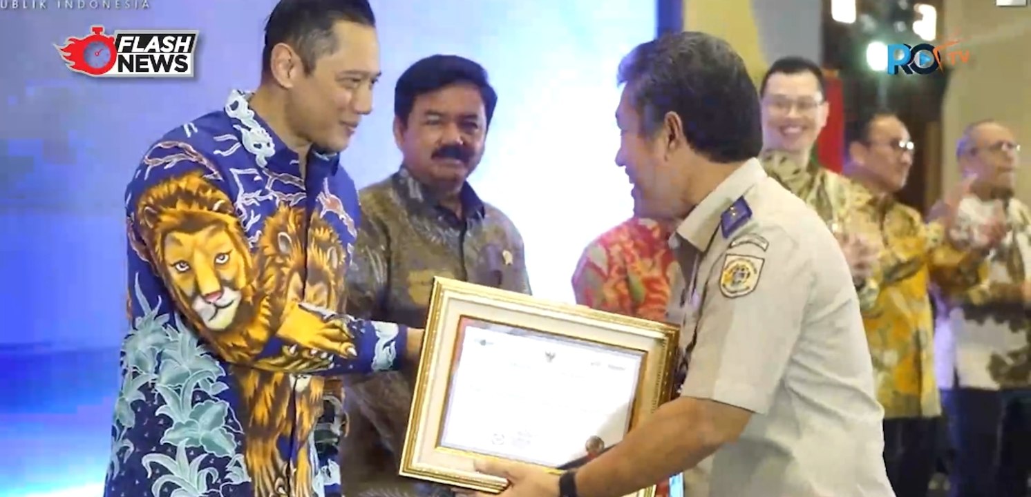 Menteri AHY Berikan Penghargaan Pada 46 Satuan Kerja Berpredikat Wilayah Tertib Administrasi Berintegritas