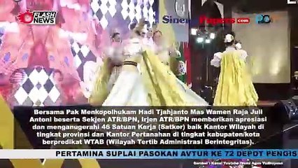 Menteri AHY Berikan Penghargaan Pada 46 Satuan Kerja Berpredikat Wilayah Tertib Administrasi Berintregritas