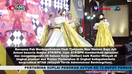 Menteri AHY Berikan Penghargaan Pada 46 Satuan Kerja Berpredikat Wilayah Tertib Administrasi Berintregritas