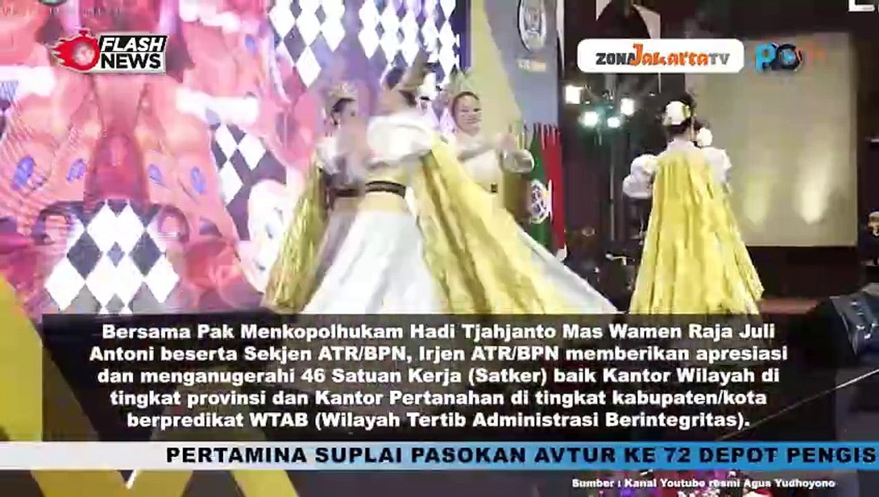 MENTERI ATR-BPN AHY BERI PENGHARGAAN PADA 46 SATUAN KERJA BERPREDIKAT WILAYAH TERTIB ADMINISTRASI BERINTEGRITAS