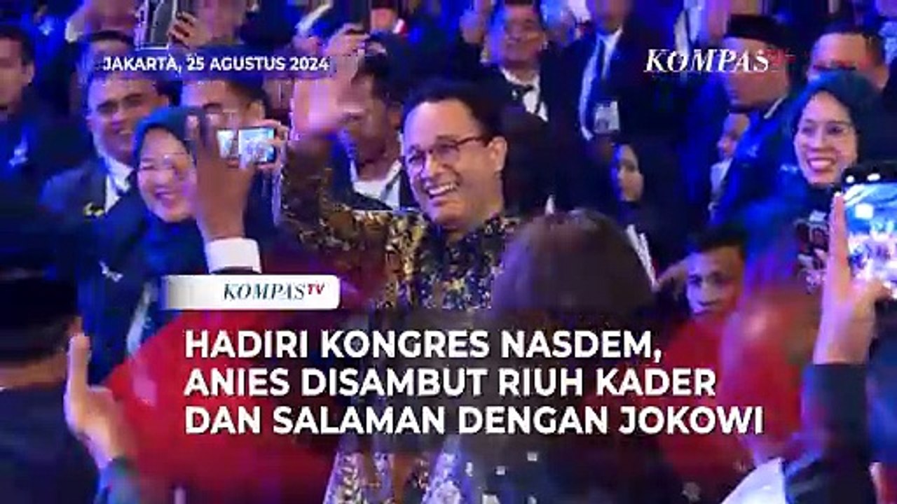 Hadiri Kongres Nasdem, Anies Baswedan Disambut Riuh Kader dan Salaman dengan Jokowi