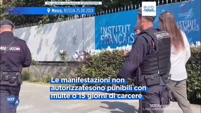 Telegram: attivisti russi manifestano contro l'arresto del fondatore dell'app di messaggistica