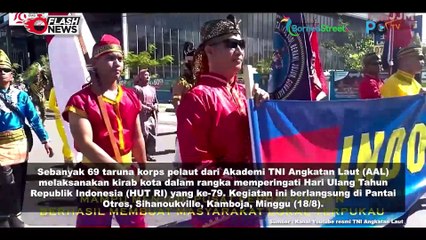 Taruna AAL KJK 2024 Gelar Kirab Kota di Kamboja