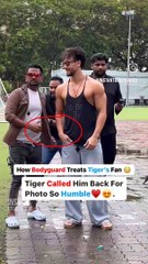 Tiger Shroff showed his humble side by asking the fan to come and take a picture.