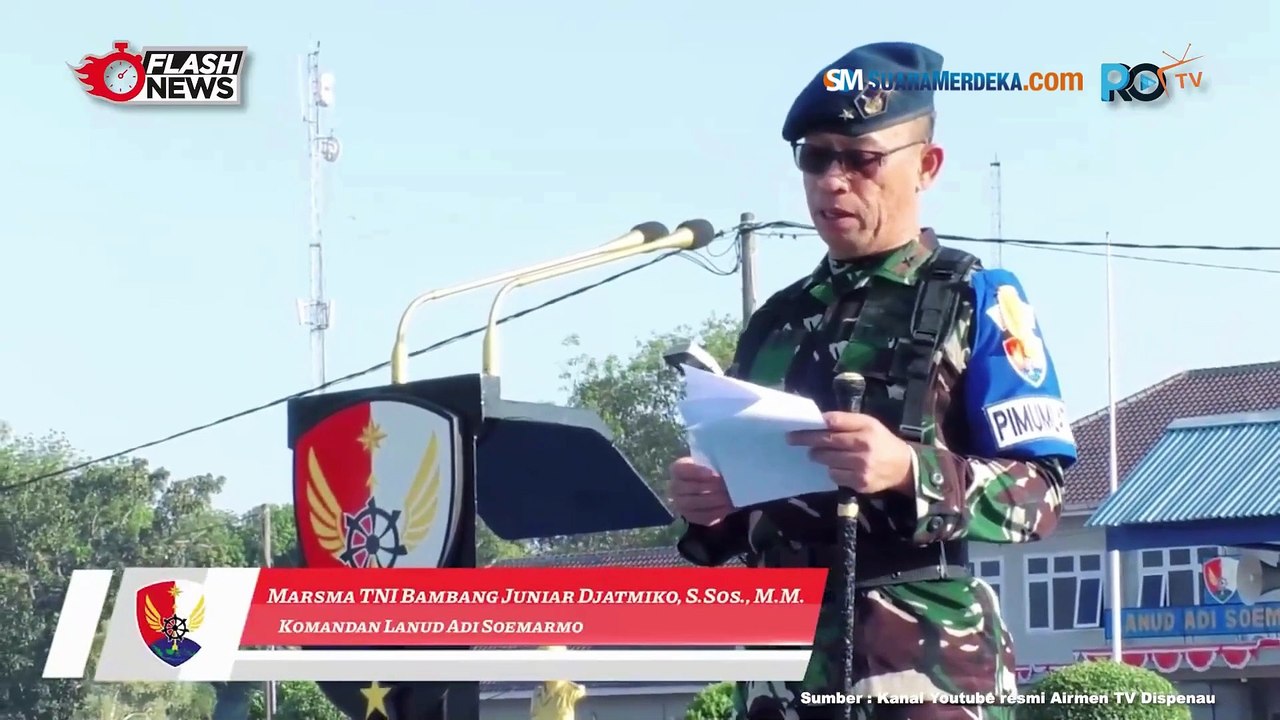 Danlanud Adi Soemarmo Buka Latganda Prajurit Siswa Semaba PK TNI AU Angkatan Ke-53