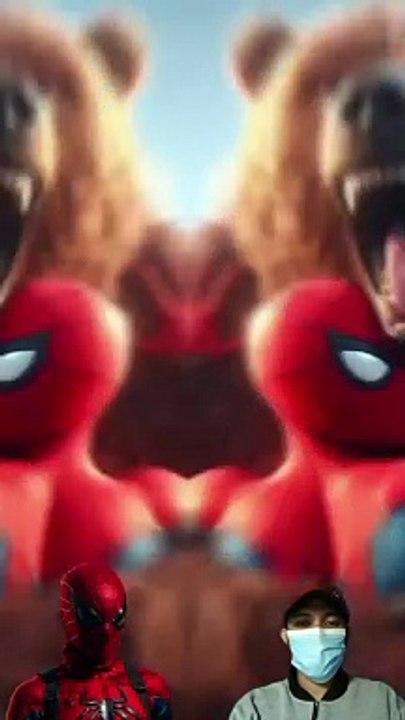 superheroes hugged by a bear part 2 ALL Characters (Marvel & DC) #avengers #dc #ai #shorts