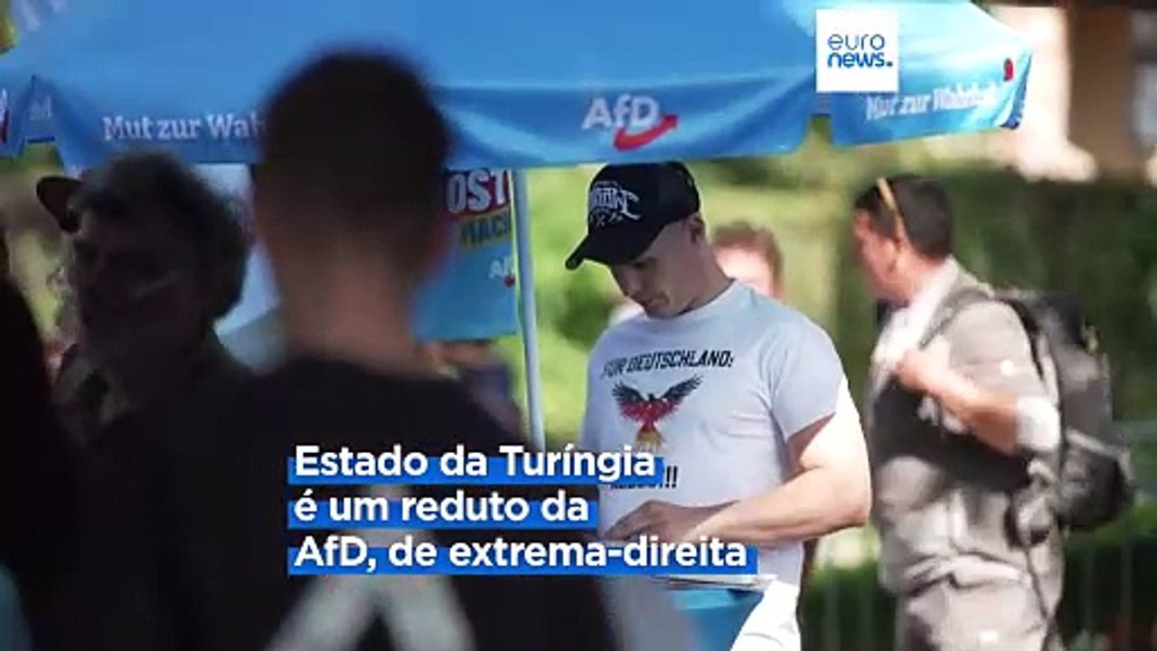 Alemanha: manifestação contra a extrema-direita na Turíngia antes das eleições regionais