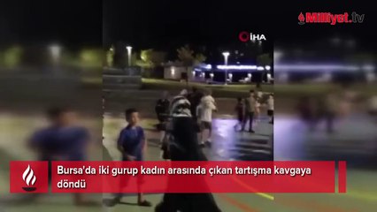 Kadınların tekme tokat kavgası kamerada