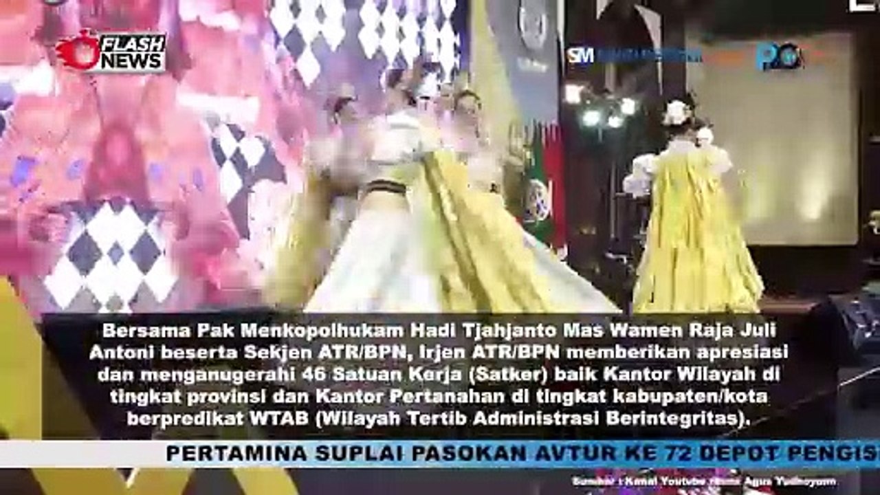 Menteri AHY Berikan Penghargaan Pada 46 Satuan Kerja Berpredikat Wilayah Tertib Administrasi Berintegritas