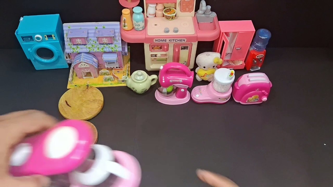 7 Minutes Satisfying With Unboxing Disney Hello Kitty Kitchen Set | Tiny ASMR Toy  Kitchen Set