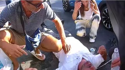 Avcılar’da kazada yaralanan skuter sürücüsüne yabancı doktordan müdahale