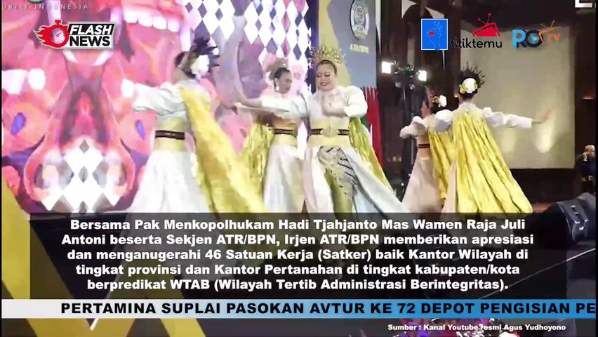46 Satuan Kerja Dengan Predikat Wilayah Tertib Administrasi Berintegritas Peroleh Penghargaan dari Menteri AHY