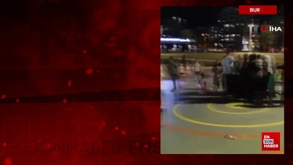 Bursa'da kadınlar birbirine girdi