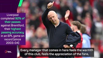 Slot feeling the 'appreciation' of Liverpool supporters