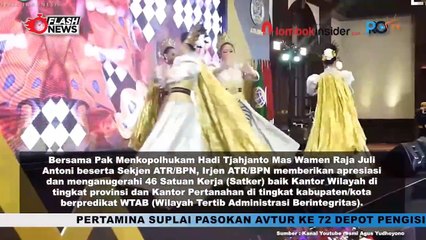 MENTERI AHY BERIKAN PENGHARGAAN PADA 46 SATUAN KERJA BERPREDIKAT WILAYAH TERTIB ADMINISTRASI BERINTEGRITAS